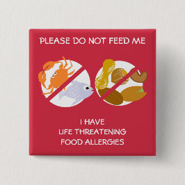 Liv - hota fisk- och nötallergi klämma fast, knapp