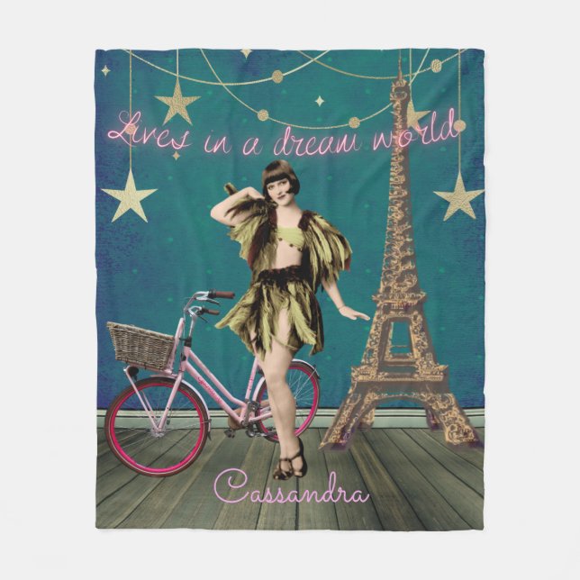 Liv i en Funky som är förändrad i drömvärlden Fleecefilt (Framsidan)