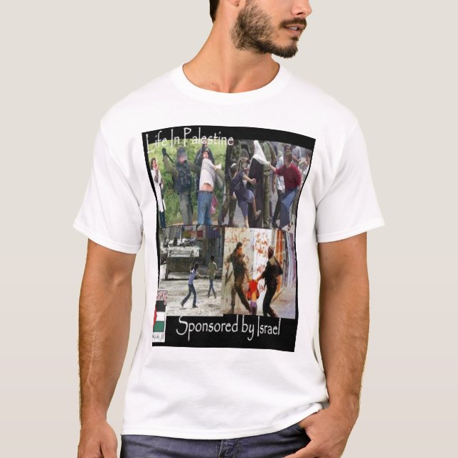 Liv i Palestina Tee Shirt (Framsida)
