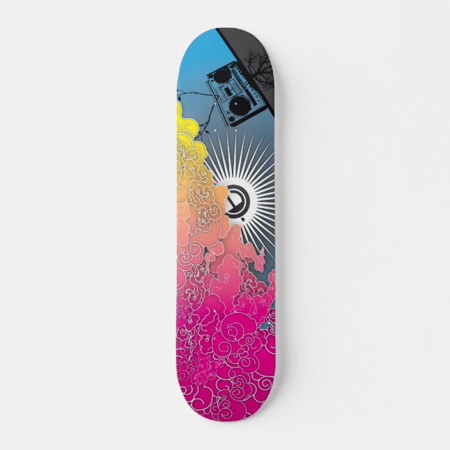 "LIV I STEREO ", SKATEBOARD BRÄDA 21,5 CM (Framsida)