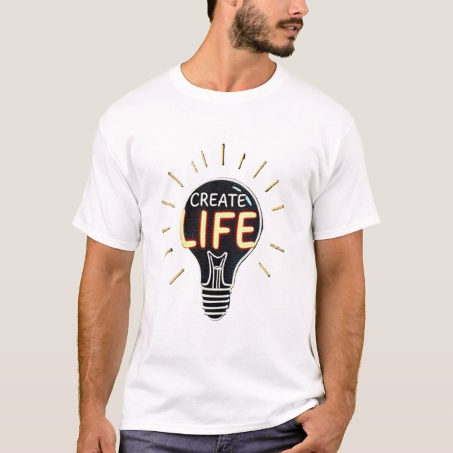 Liv - inspirationsljus - design t shirt (Framsida)