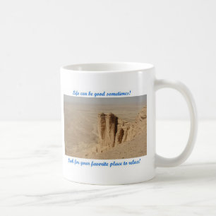 Liv kan vara bra - kanten av världen kaffemugg
