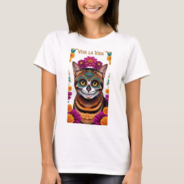 LIV LA VIDA TIGERKATT T SHIRT (Framsida)