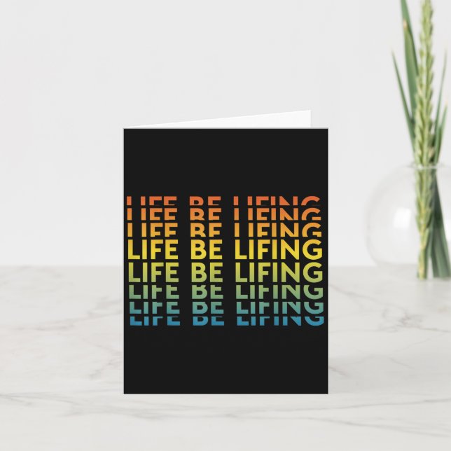 Liv Levande Motivationscitat  Kort (Framsida)