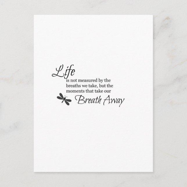 Liv mätas inte vykort (Framsida)