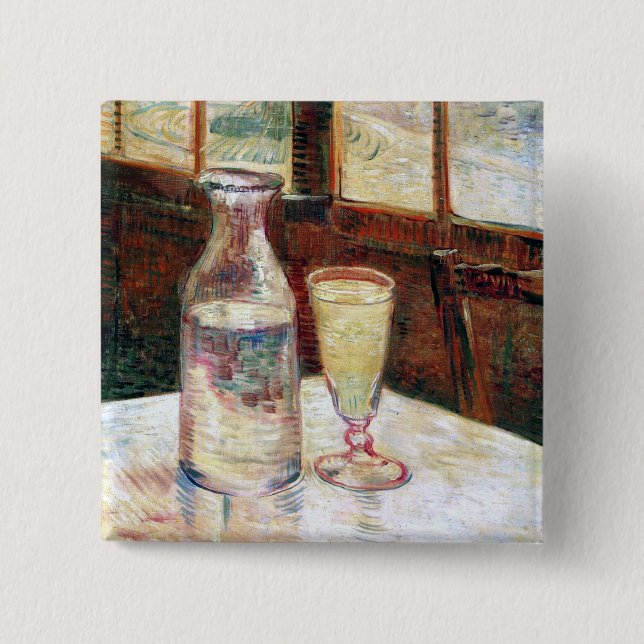 Liv med Absinthe Van Gogh Fine Art Knapp (Framsida)