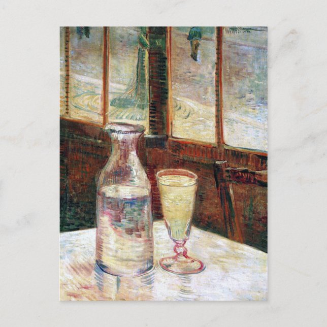Liv med Absinthe Van Gogh Fine Art Vykort (Framsida)