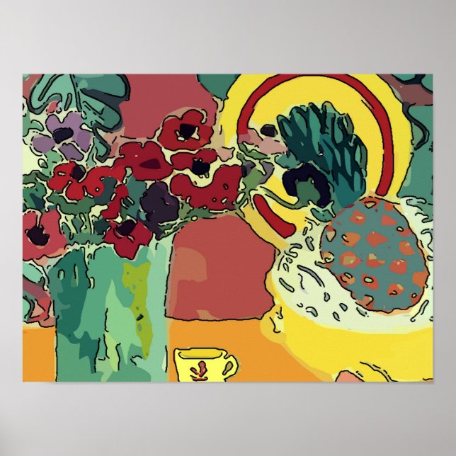 Liv med ananas poster (Framsidan)