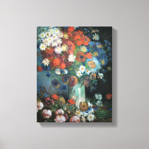 Liv med ängsblommor Vincent van Gogh Canvastryck