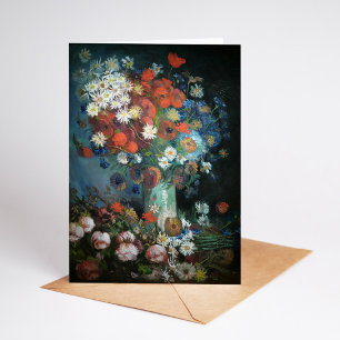 Liv med ängsblommor Vincent van Gogh Kort