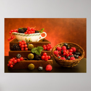Liv med berries poster