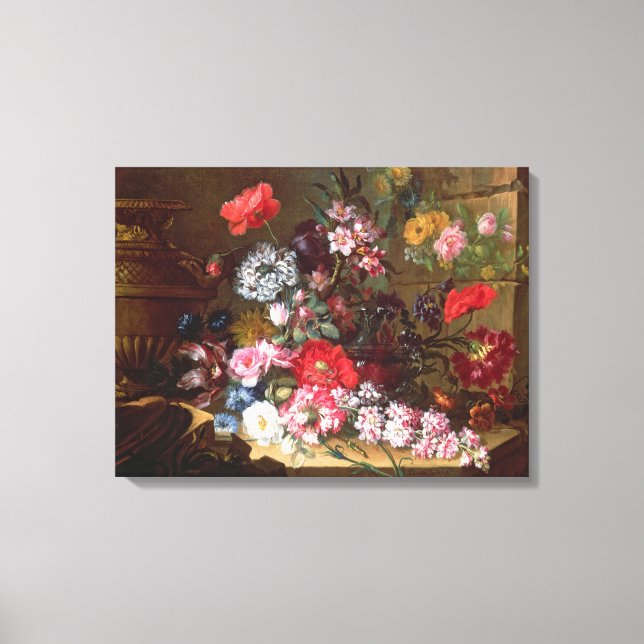 Liv med blommor canvastryck (Framsida)