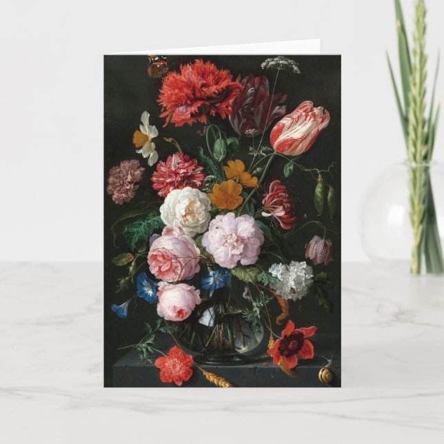 Liv med blommor | Jan Davidsz de Heem Kort (Framsida)