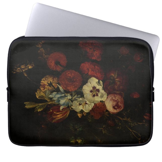 Liv med blommor laptop fodral (Framsidan)