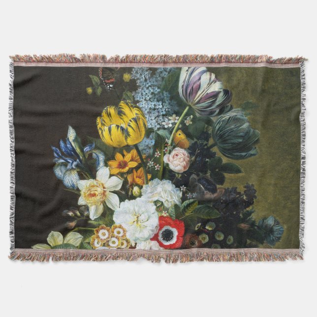 Liv med blommor-målning filt (Framsidan)