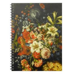 Liv med blommor och frukt anteckningsbok