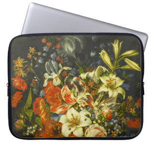 Liv med blommor och frukt laptop fodral