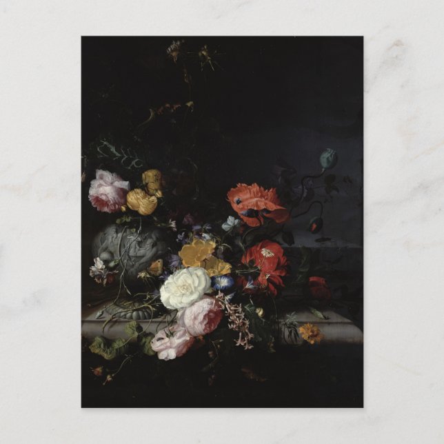 Liv med blommor och Insektra Vykort (Framsida)