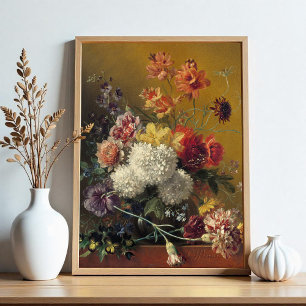 Liv med blommor poster