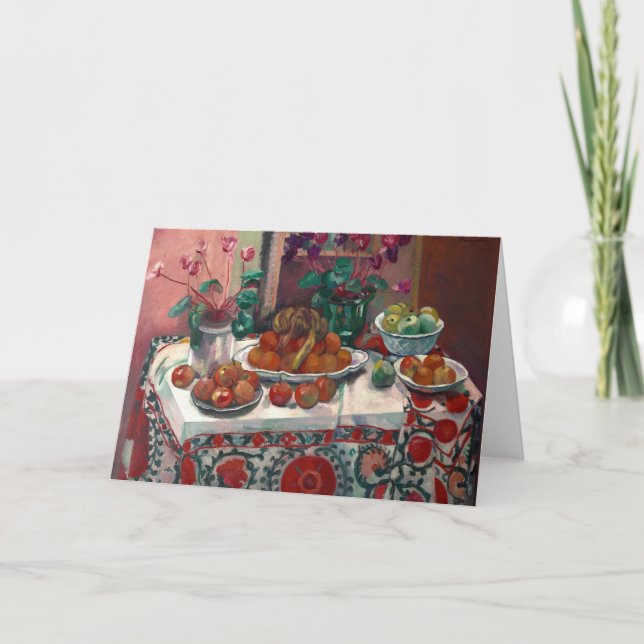 Liv med cyklamens | Henri Manguin Kort (Framsida)