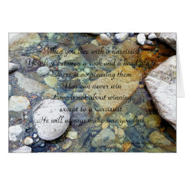 Liv med ett narkotikakort hälsningskort