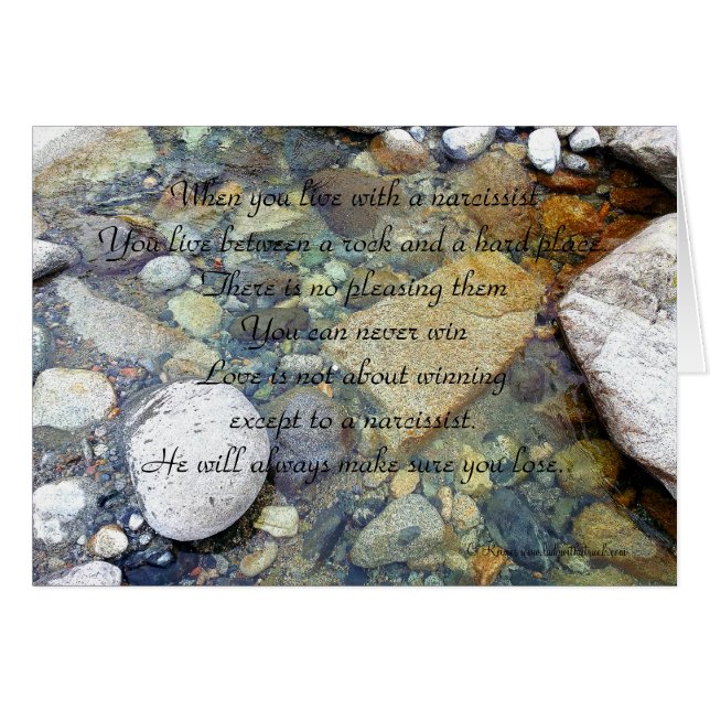 Liv med ett narkotikakort hälsningskort (Framsidan Horizontal)