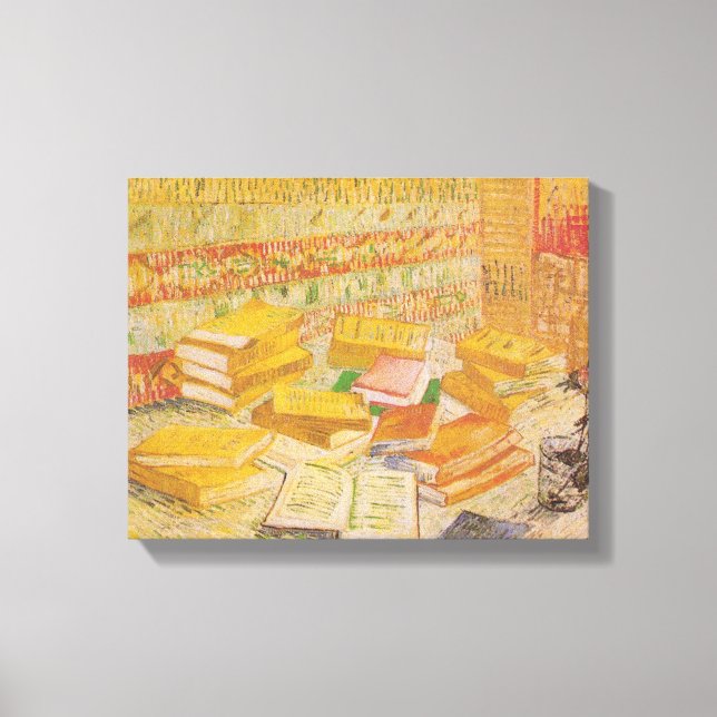 Liv med Fransk Novels | Vincent van Gogh Canvastryck (Framsida)