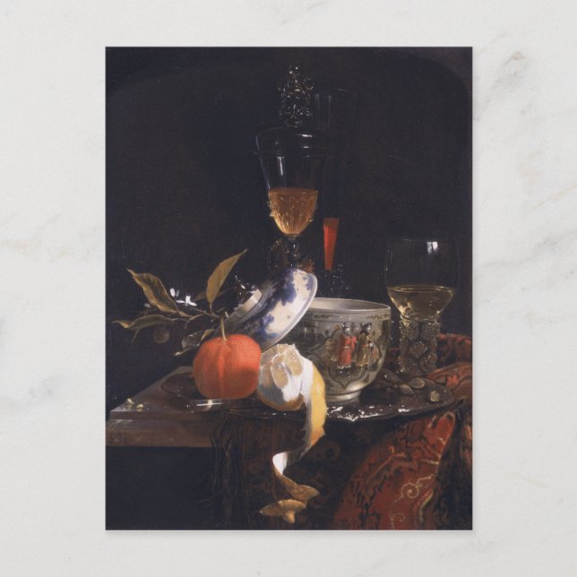 Liv med kinesiskt socker Burk Vykort (Framsida)