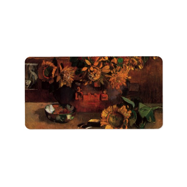 Liv med L'Esperance (Hope) från Paul Gauguin Adressetikett (Framsidan)