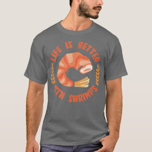Liv med räkor av räkor t shirt