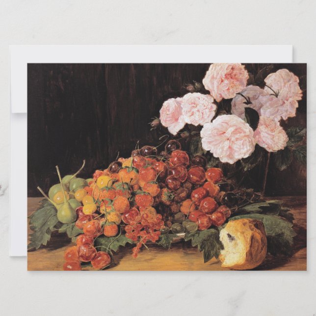 Liv med Ro, jordgubbar och bröd Kort (Framsida)