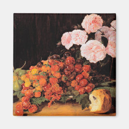 Liv med Ro, jordgubbar och bröd Magnet