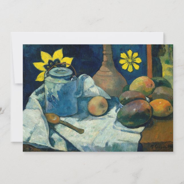Liv med Tekanna och frukt | Paul Gauguin (Framsida)