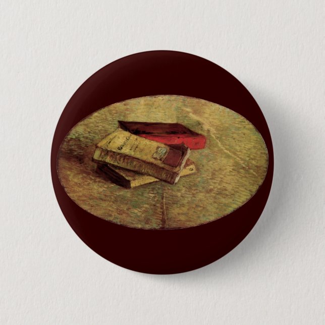 Liv med tre Bokar av Vincent van Gogh Knapp (Framsida)