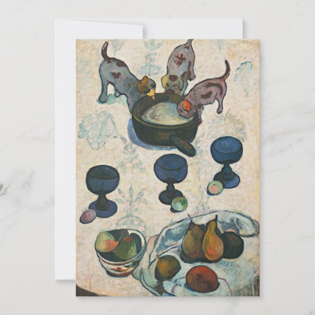 Liv med tre valpar | Paul Gauguin (Framsida)