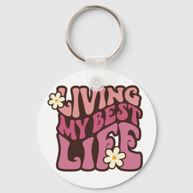 Liv min bästa Daisy Nyckelring (Framsida)