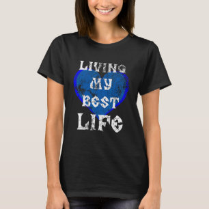 Liv min bästa livstid - rotera hjärtan - poäng t shirt