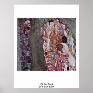 Liv och död av Gustav Klimt Poster