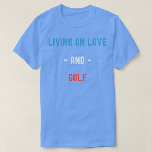Liv på kärlek och golftriblend t shirt (Design framsida)