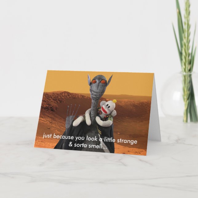 Liv på Mars horizfödelsedag Kort (Framsida)