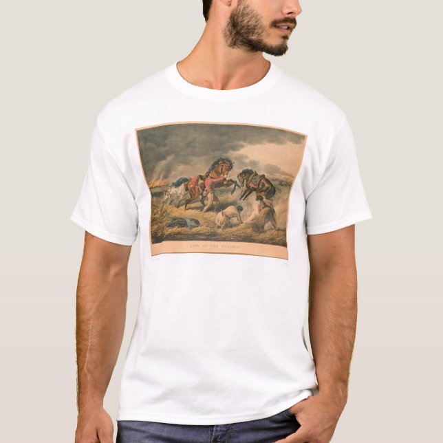 Liv på prärie: Trappers försvar (0879A) T Shirt (Framsida)