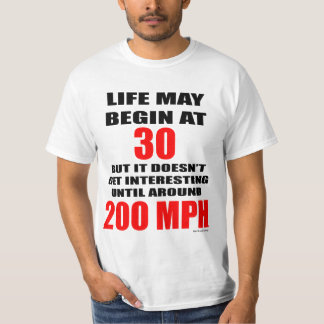 Liv på tshirten för 200 mph tee shirt