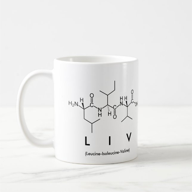 Liv peptide namn mugg (Vänster)