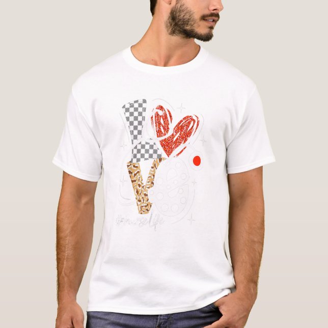 Liv RN LPN CNA Sjukvård T Shirt (Framsida)