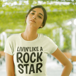 LIV SOM EN ROCKSTJÄRNA, t-shirt