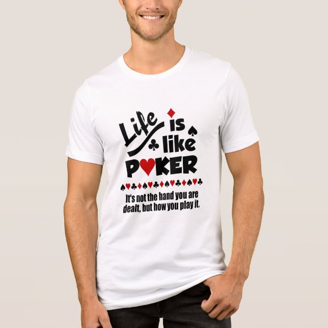 Liv som Poker T-Shirt (Framsida)