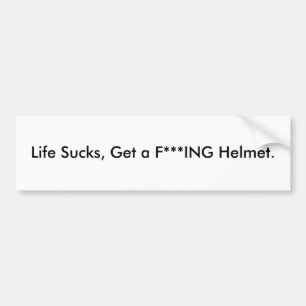 Liv suger, får en Helmet. för f-*** ING Bildekal