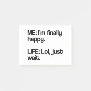 Liv suger post-it block