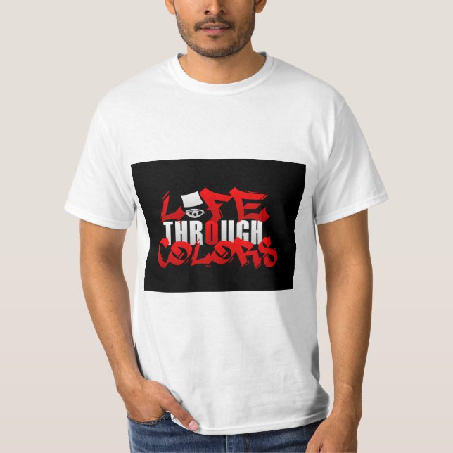 Liv till och med färger tee shirt (Framsida)