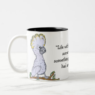 "Liv utan kaffe" Cockatoo Mugg